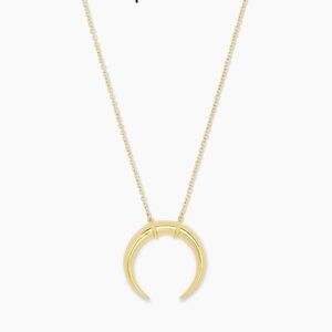 Gorjana Cayne Crescent Pendant Necklace (gold) NWOT